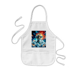 Schattige Baby Giraffe Head in Clouds Kinder Schort