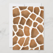 Schattige Baby Giraffe Oh Boy Baby shower Kaart (Achterkant)