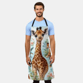  Schattige Baby Giraffe Patroon Schort (Gedragen)