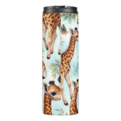  Schattige Baby Giraffe Patroon Thermosbeker (Achterkant)