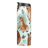  Schattige Baby Giraffe Patroon Thermosbeker (Geroteerd rechts)