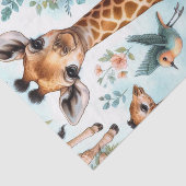  Schattige Baby Giraffe Patroon Tissuepapier (Detail)