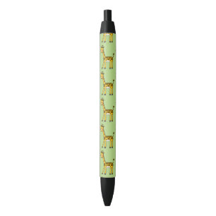 schattige baby giraffe zwarte inkt pen
