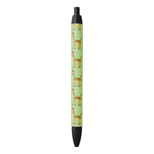 schattige baby giraffe zwarte inkt pen (Voorkant Verticaal)