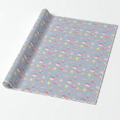 Schattige Baby Girl Gift Wrap Cadeaupapier (Uitgerold)