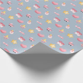 Schattige Baby Girl Gift Wrap Cadeaupapier (Hoek)