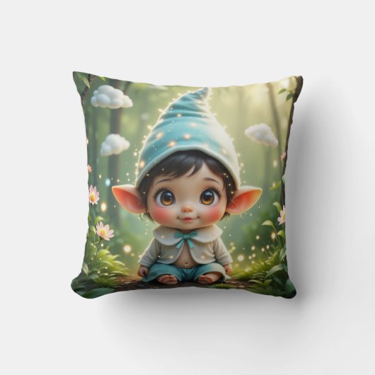 Schattige Baby-gnoom Kussen (Voorkant)