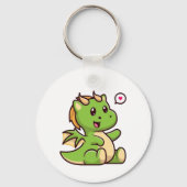 Schattige Baby Green Dragon Sleutelhanger (Achterkant)