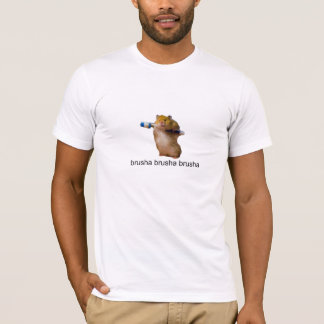 schattige baby hamster poets je tanden - pensa pen t-shirt