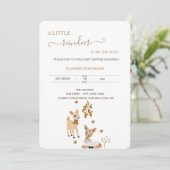 Schattige Baby Herten Baby shower Kaart (Staand voorkant)