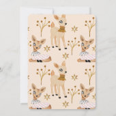 Schattige Baby Herten Baby shower Kaart (Achterkant)