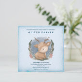 Schattige Baby Herten Baby shower Kaart (Staand voorkant)