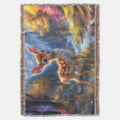 Schattige Baby herten in een betoverd bos Deken (Voorkant Verticaal)