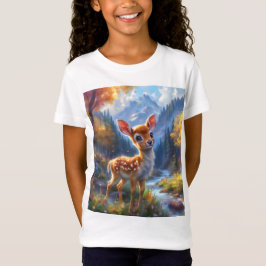 Schattige Baby herten in een betoverd bos T-shirt