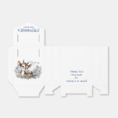Schattige baby herten kerstdag winterfeest bedankdoosjes (Uitgevouwen)