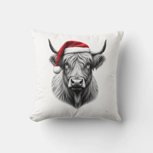 Schattige Baby Highland Koe Kerstmis Sinterklaas C Kussen