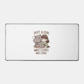 Schattige Baby Hippo, gewoon een meisje dat van Mo Bureaumat (Voorkant)