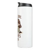 Schattige Baby Hippo, gewoon een meisje dat van Mo Thermosbeker (Geroteerd rechts)