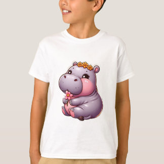 Schattige Baby Hippo Kind T-shirt