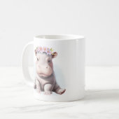 Schattige Baby Hippopotamus Koffiemok (Voorkant links)