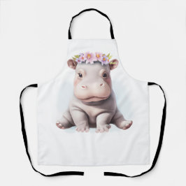 Schattige Baby Hippopotamus Schort