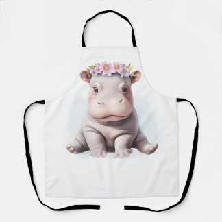 Schattige Baby Hippopotamus Schort