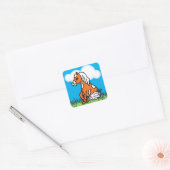Schattige Baby Horse bruine Pony Stickers (Envelop)