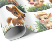 Schattige Baby-inpakpapier Cadeaupapier (Rol Hoek)