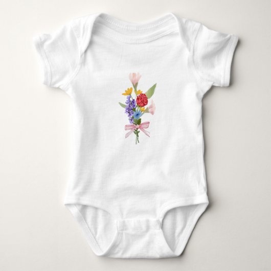 Schattige Baby Jersey Bodysuit – Zacht en comforta (Voorkant)