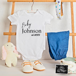 Schattige Baby Johnson Persoonlijk Est. 20XX Unise Romper