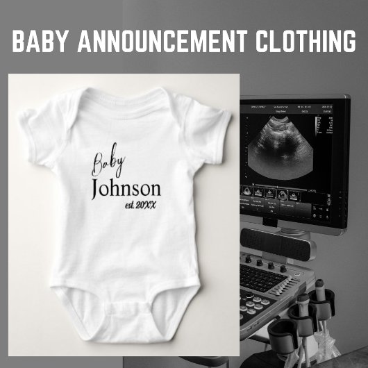 Schattige Baby Johnson Persoonlijk Opgericht 20XX  Romper