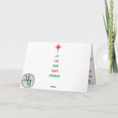 Schattige Baby kerst Kaart (Achterkant)