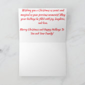 Schattige Baby kerst Kaart (Binnen)