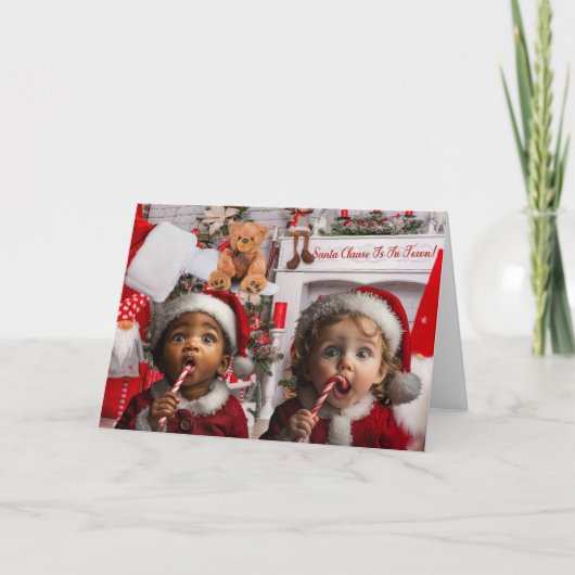 Schattige Baby kerst Kaart (Voorkant)