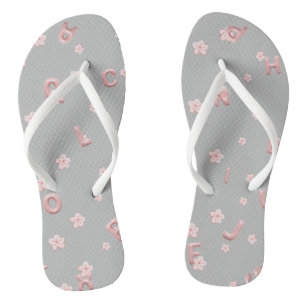 Schattige baby kinderen ABC Alfabet bloem Kinderen Teenslippers