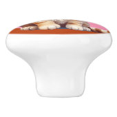 Schattige baby kitten keramische knop (Zijkant)