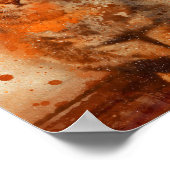 schattige baby kitten slapen waterverf schilderij poster (Hoek)