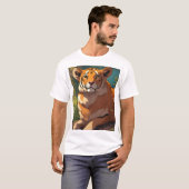 Schattige Baby Koala op de rug van mama. T-shirt (Voorkant volledig)