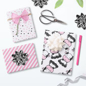 Schattige Baby Koe Coördinerende Set van Inpakpapier Vel