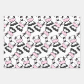 Schattige Baby Koe Coördinerende Set van Inpakpapier Vel (Voorkant)