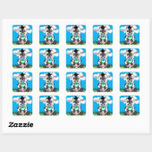 Schattige Baby Koe Stickers (Vel)