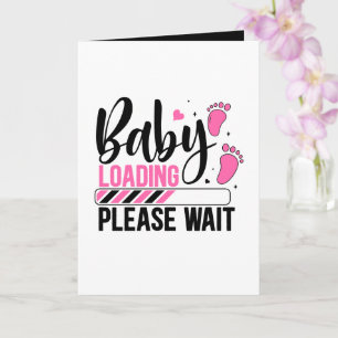 Schattige baby laadt zwangerschapsaankondiging voe kaart