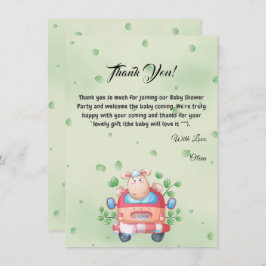 Schattige Baby Lamb Baby shower bedankje Bedankkaart