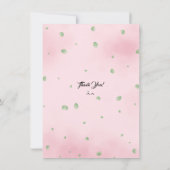 Schattige Baby Lamb Baby shower bedankje Bedankkaart (Achterkant)