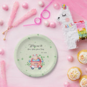 Schattige Baby Lamb Baby shower Papier Bord (Feest)