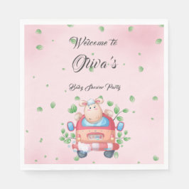 Schattige Baby Lamb Baby shower papier Servet