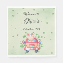 Schattige Baby Lamb Baby shower papier Servet