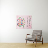 Schattige Baby Lamb Baby shower Tapestry Wandkleed (In Situ (horizontaal))