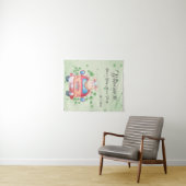 Schattige Baby Lamb Baby shower Tapestry Wandkleed (In Situ (horizontaal))