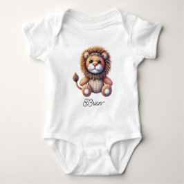 Schattige baby leeuw romper